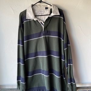 IZOD retro varsity Rugby shirt 3xl tall striped